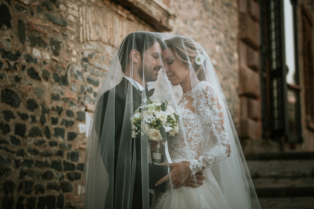 fotografia di matrimonio al castello della castelluccia