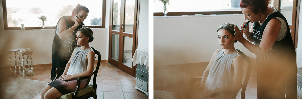 preparativi della sposa presso tenuta agrivillage