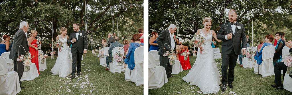 lancio del riso dopo la cerimonia