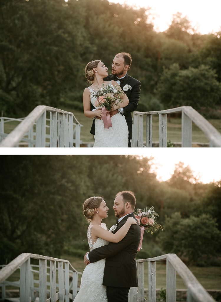 tramonto al laghetto di tenuta agrivillage