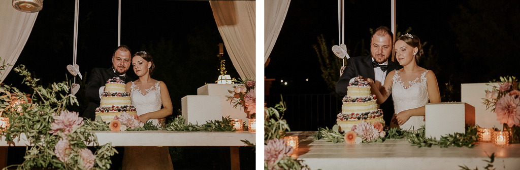 taglio torta nuziale di ilaria e andrea