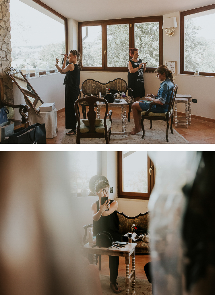 trucco della sposa presso tenuta agrivillage