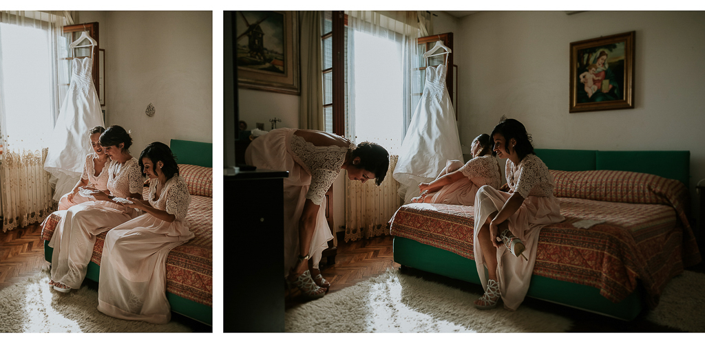 le damigelle si preparano