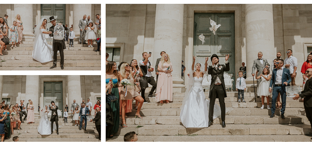 uscita sposi dalla chiesa di terracina