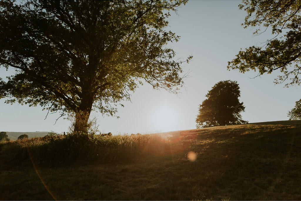 shooting fotografico al tramonto