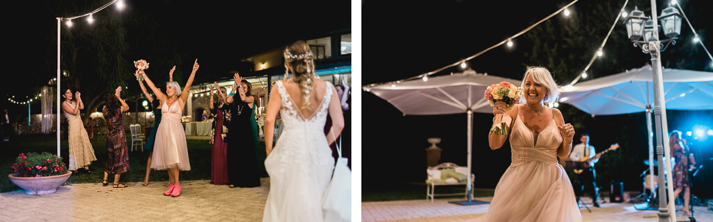 lancio del bouquet matrimonio