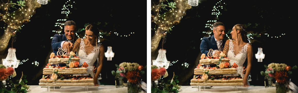 taglio torta nuziale