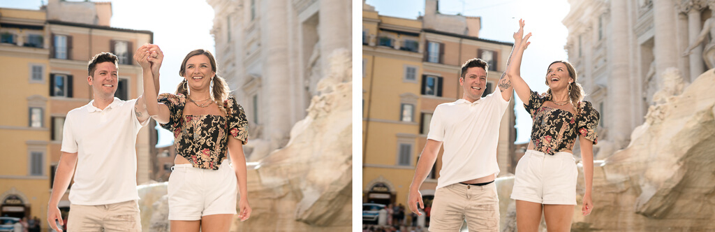 Couple Photo Shoot in Fontana di Trevi