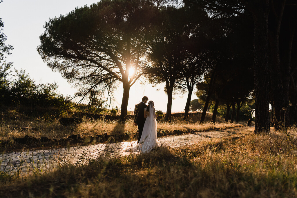 Matrimonio al tramonto Roma