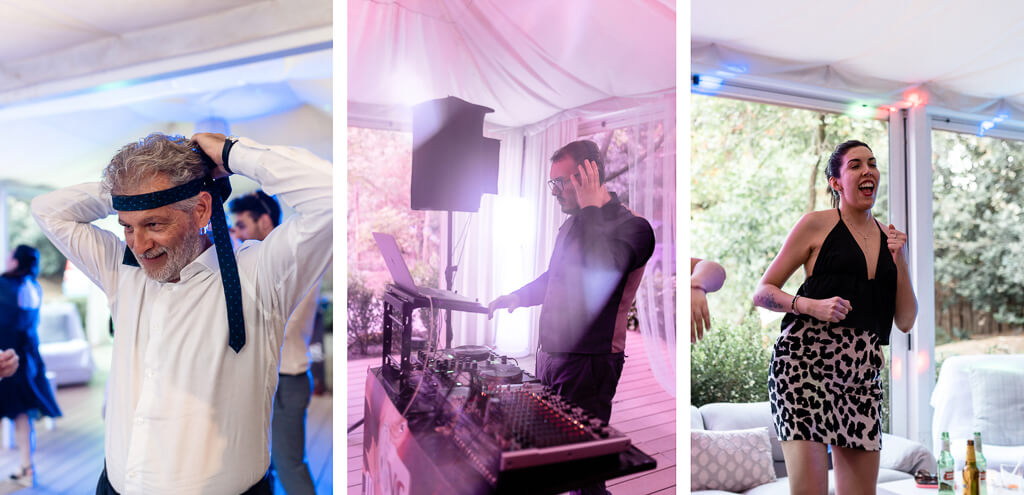 festa serale di matrimonio