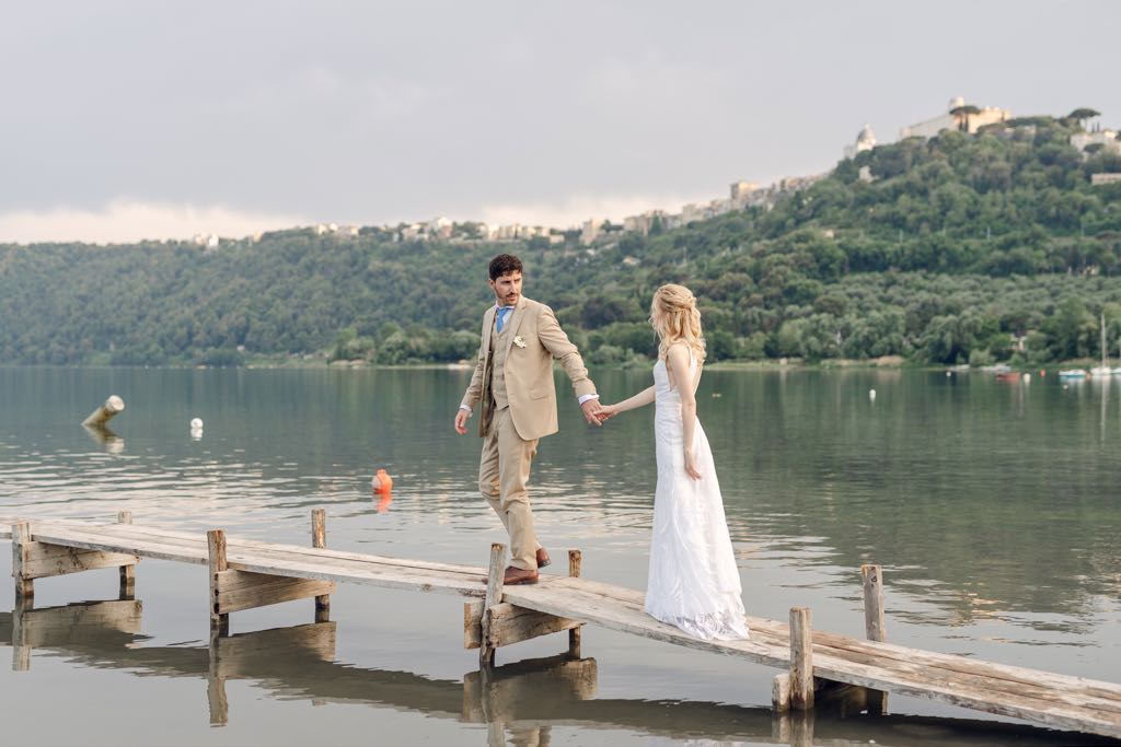 foto matrimonio al lago