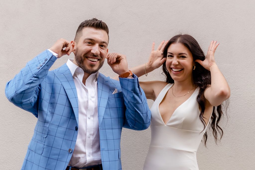 funny couple photoshoot in Rome