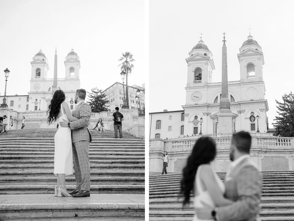 couple photoshoot in Piazza di Spagna