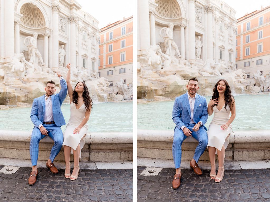 engagement in Fontana di Trevi
